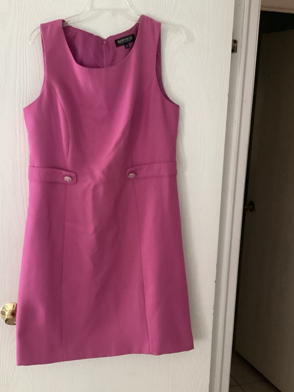 Bright Pink Sleeveless Midi Dress by Worthington